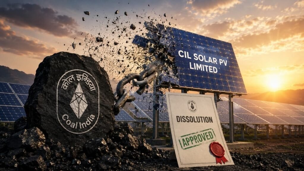 Coal India’s Subsidiary CIL Solar PV Limited Officially Dissolved