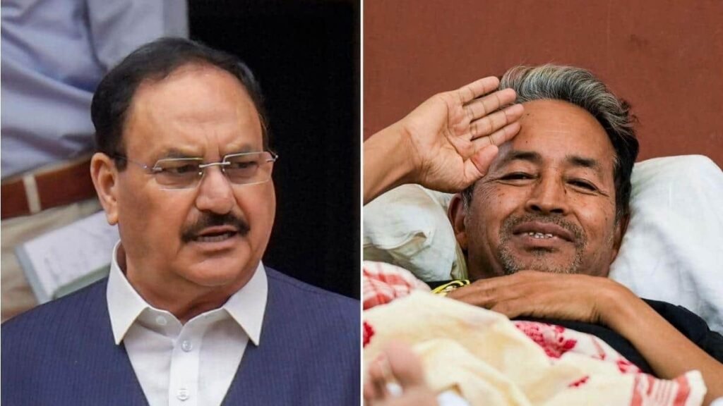 Union Ministers JP Nadda and Jitendra Singh Visit Sonam Wangchuk in Gurugram Hospital