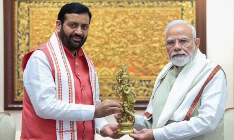 Haryana Chief Minister Nayab Saini Calls on Prime Minister Narendra Modi