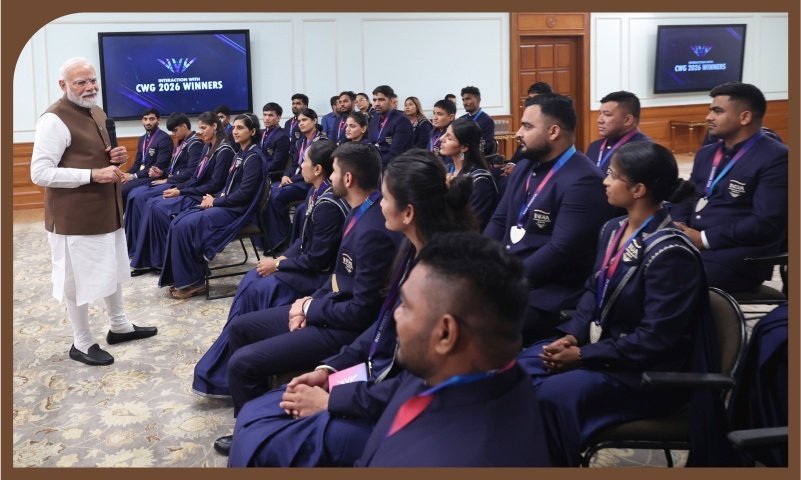 PM Narendra Modi Hosts Commonwealth Games Champions, Calls for Deepening National Sports Culture