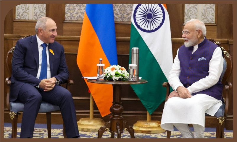 PM Modi Meets Armenian Counterpart Nikol Pashinyan on SCO Sidelines in Bishkek