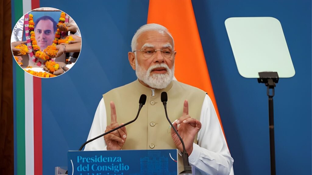 Prime Minister Narendra Modi Pays Tributes to Rajiv Gandhi on Birth Anniversary