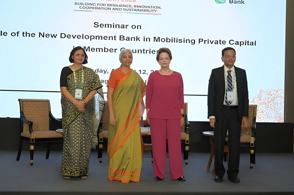 Finance Minister Nirmala Sitharaman Addresses BRICS NDB Seminar in Jaipur; Emphasizes Private Capital Mobilization