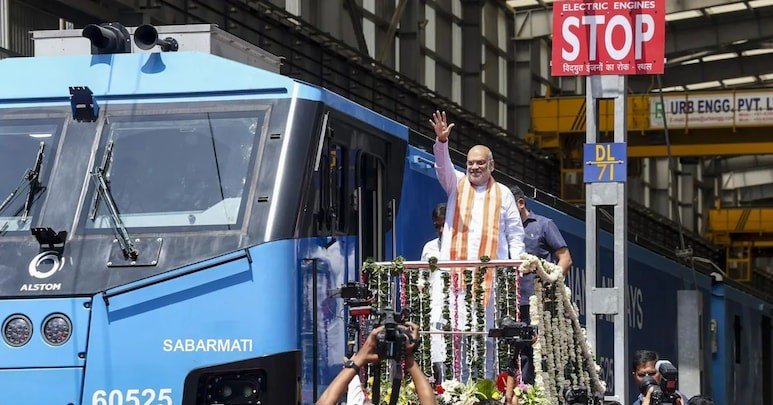 Union Home Minister Amit Shah Flags Off India’s First LNG-Powered Train in Gujarat