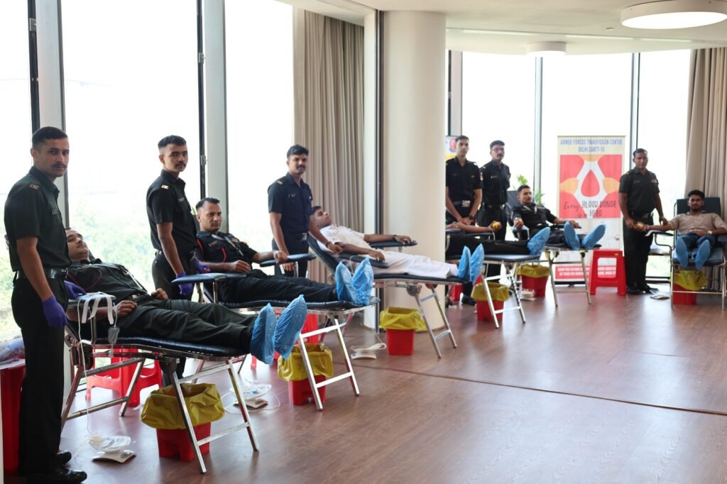 Ministry of Defence Organises Voluntary Blood Donation Camp at Kartavya Bhavan on National Voluntary Blood Donation Day